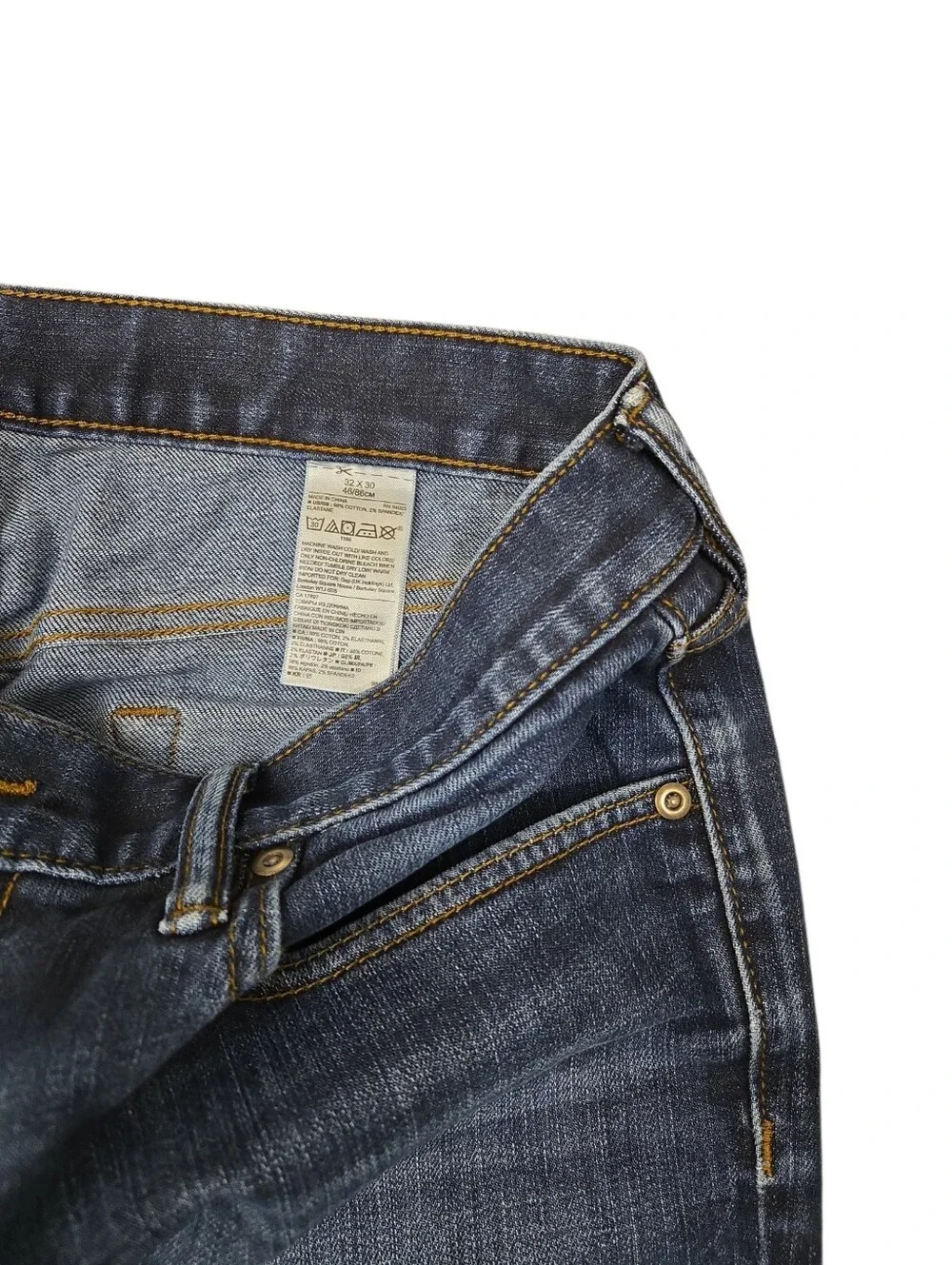 Banana Republic Slim Blue Jeans Mens Size 32x30 Denim Pants Classic Fit